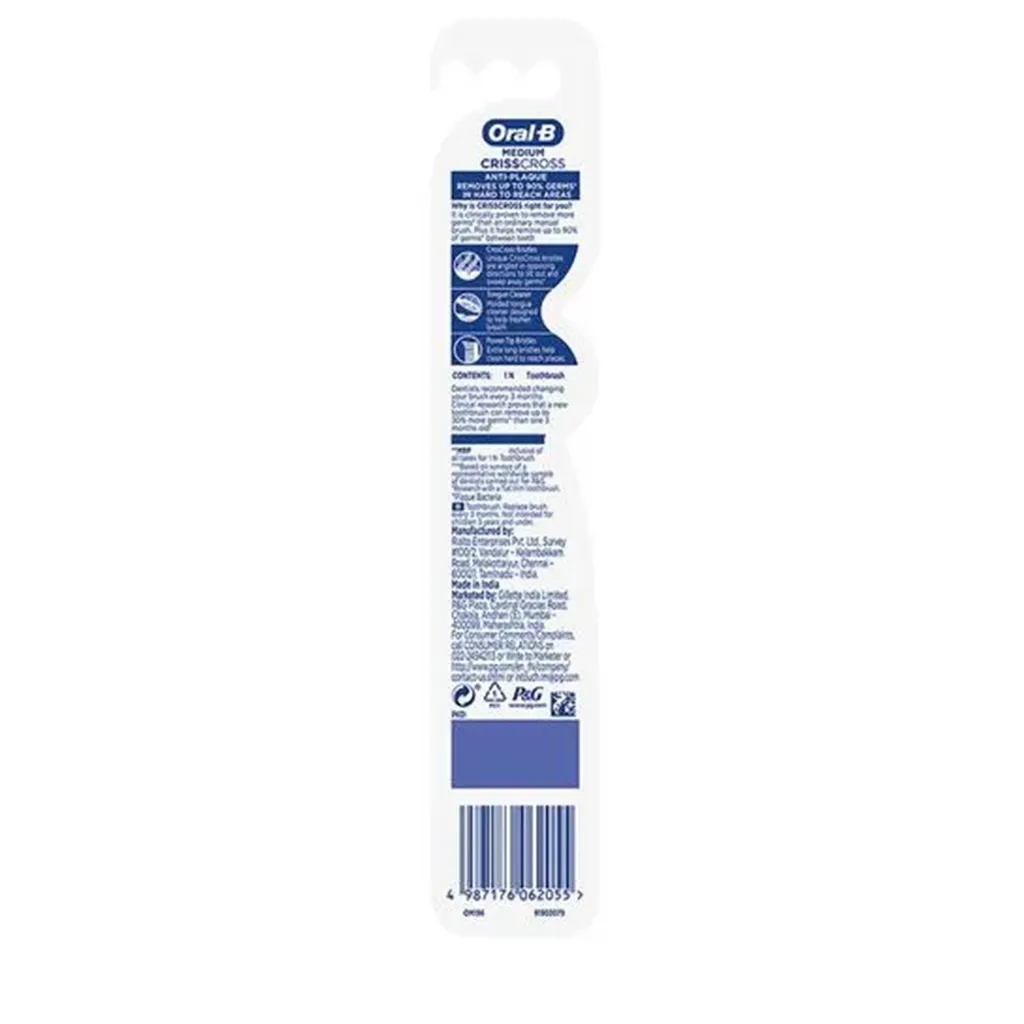Oral-B Criss Cross Anti-Plaque Soft Toothbrush 1