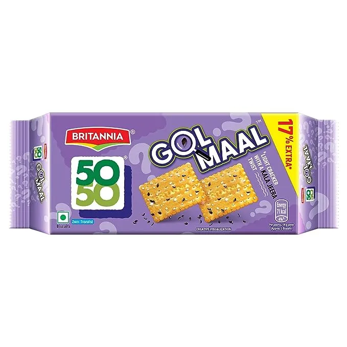 Britannia 50-50 Gol Maal Kala Jeera Biscuits