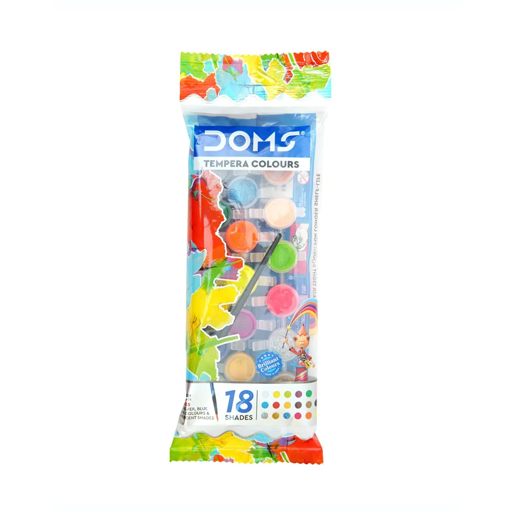 Doms Tempera Colour Paint - 18 Shades 1