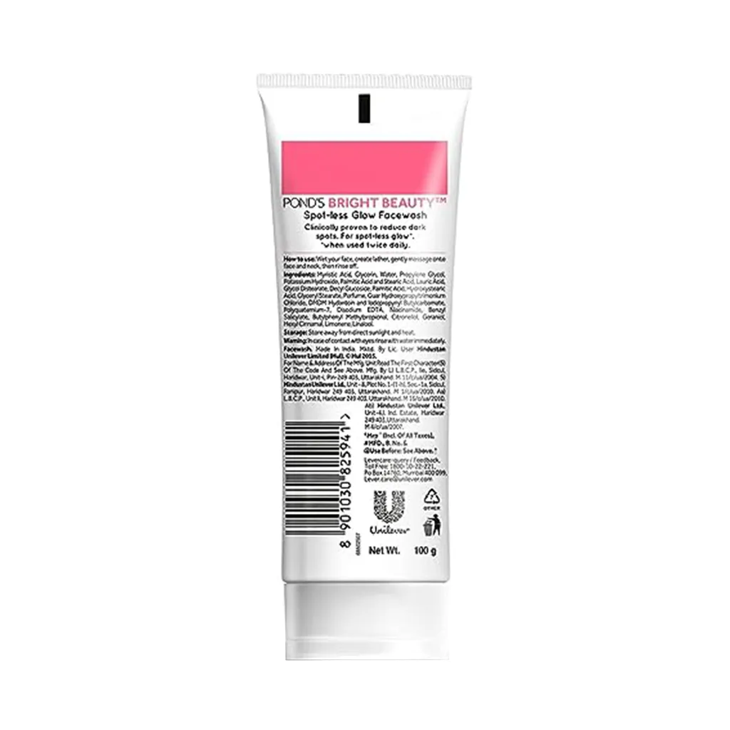 Pond's Bright Beauty Spot Less Face Wash 1
