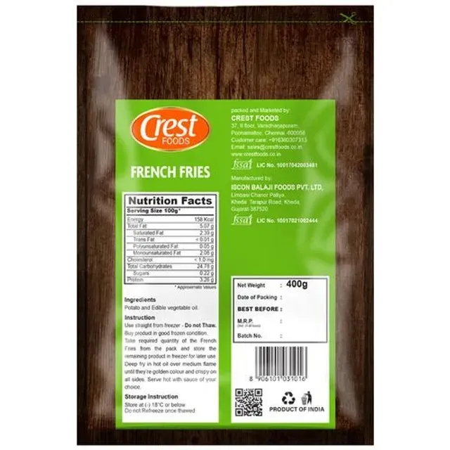 Crest Foods Frozen French Fries 1