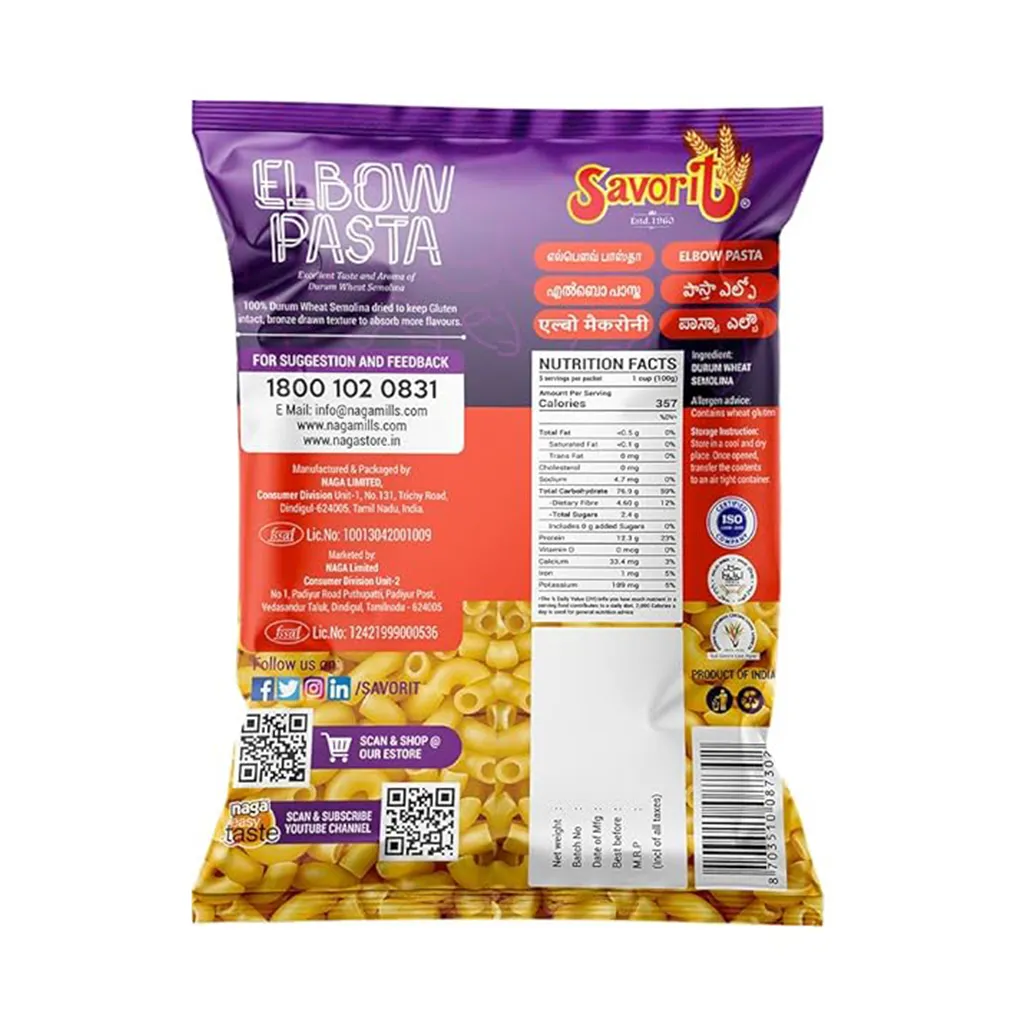 Savorit Elbow Pasta 1