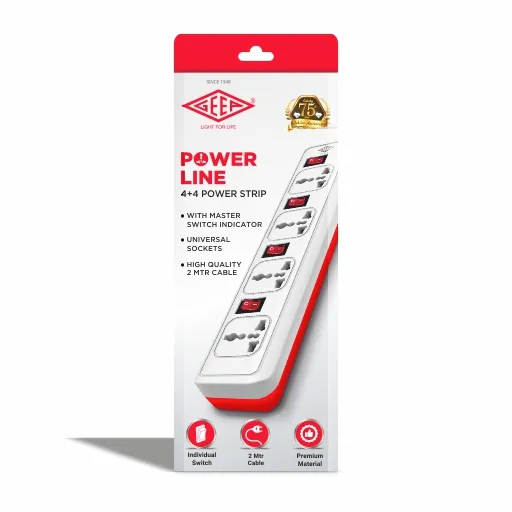 Geep Extreme 4+4 Power Strip 3
