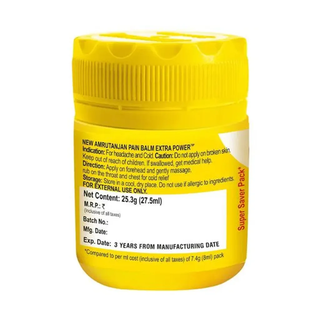 Amrutanjan Extra Power Pain Balm 1