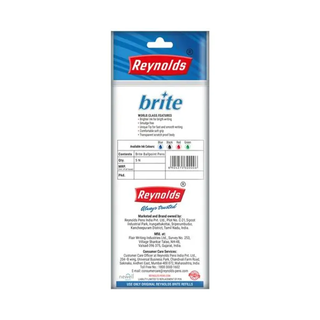 Reynolds Brite Blue Ball Point Pen 1
