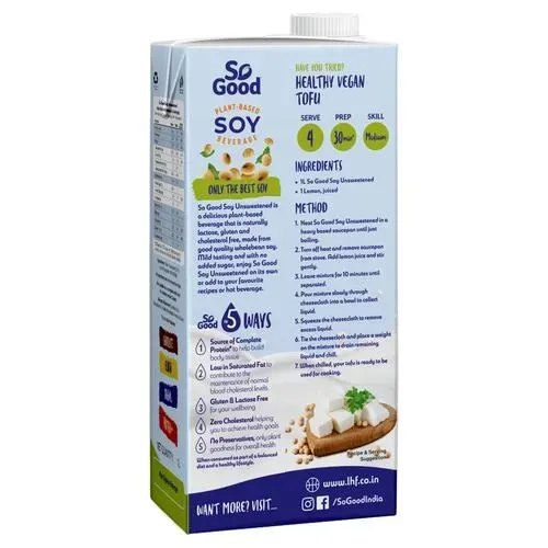 So Good Soy Milky Unsweetened Protein + Soy Milk 3