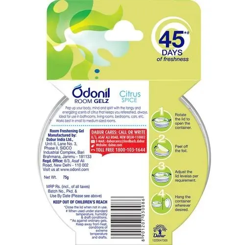 Odonil Citrus Spice Freshener Gel 1