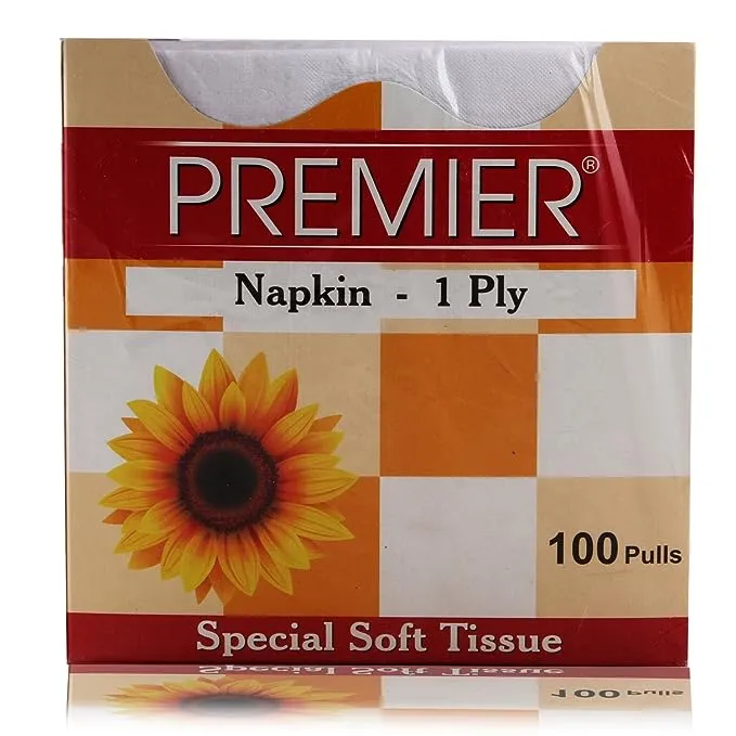 Premier Napkin 1 Ply - 100 Pulls
