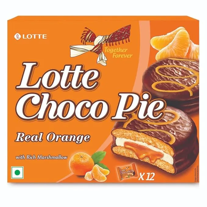Lotte Choco Pie Real Orange 1