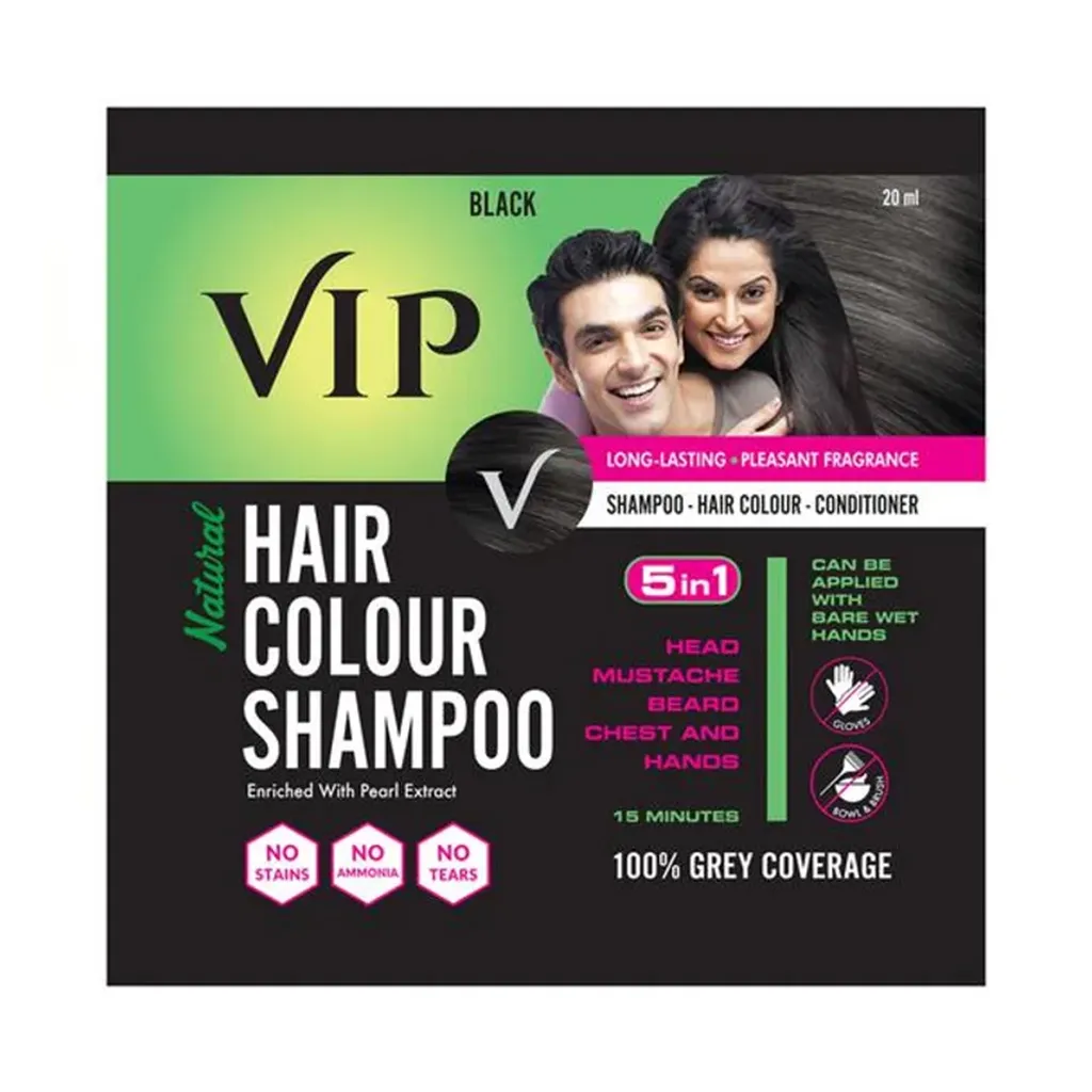 VIP Hair Colour Shampoo Black