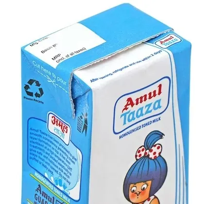 Amul Taaza Homogenised Toned Milk Tetra Pack 5