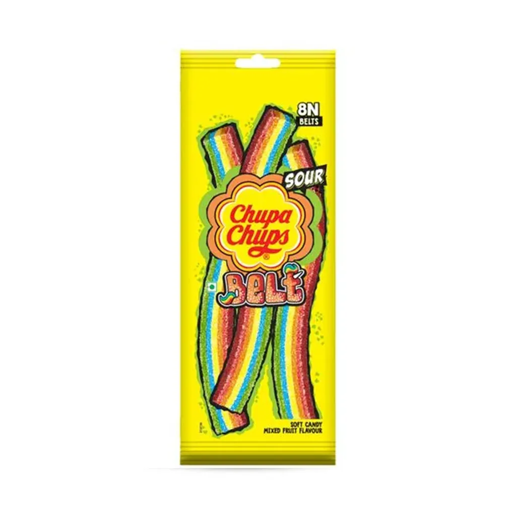 Chupa Chups Mixed Fruit Sour Belts