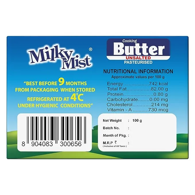 Milky Mist Unsalted Cooking Butter 1