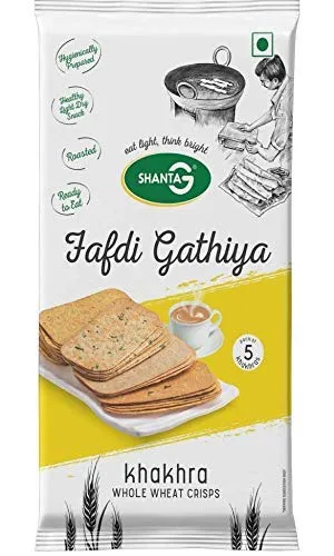 Shanta Khakhra Whole Wheat Crisps Fafdi Gathiya