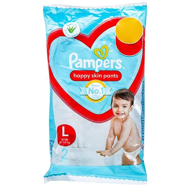 Pampers Happy Skin Diapers Pants L (9-14 Kg)
