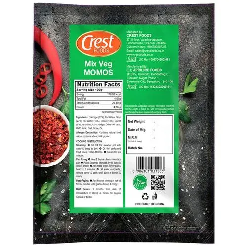 Crest Foods Mix Veg Momo 1