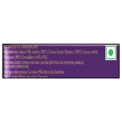 Cadbury Fruit & Nut Chocolate Bar 3