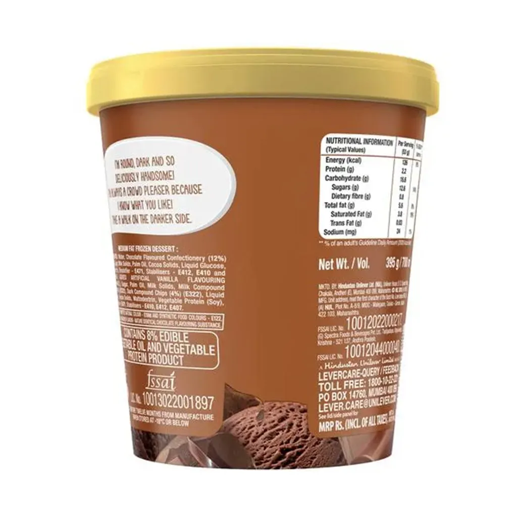 Kwality Walls Chocolate Sensation Tub 1