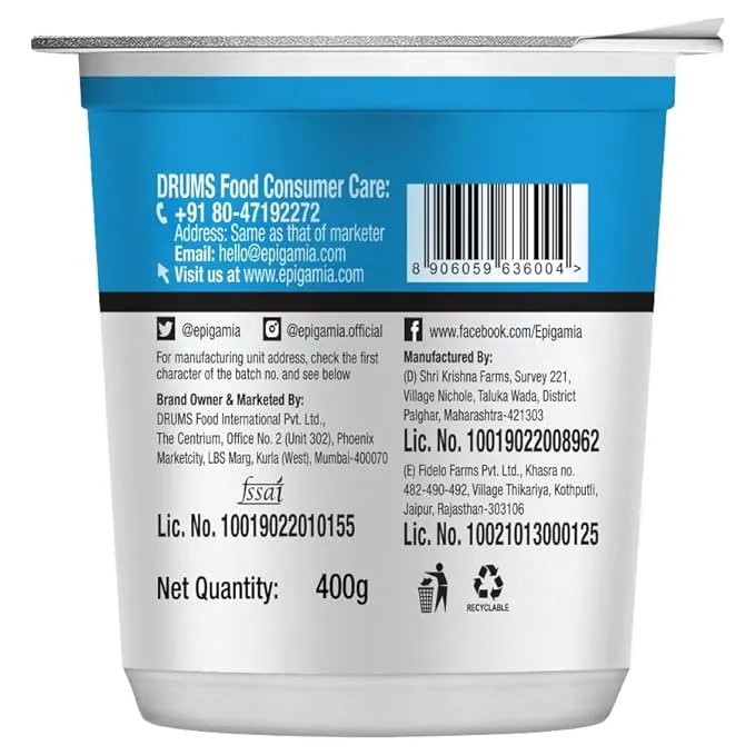 Epigamia Natural Greek Yogurt 2