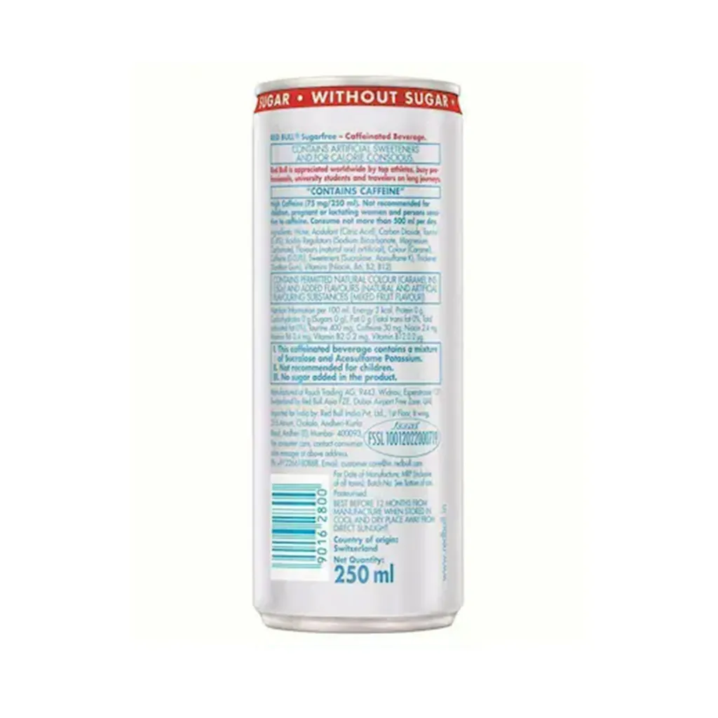 Red Bull Sugar Free Energy Drink 1