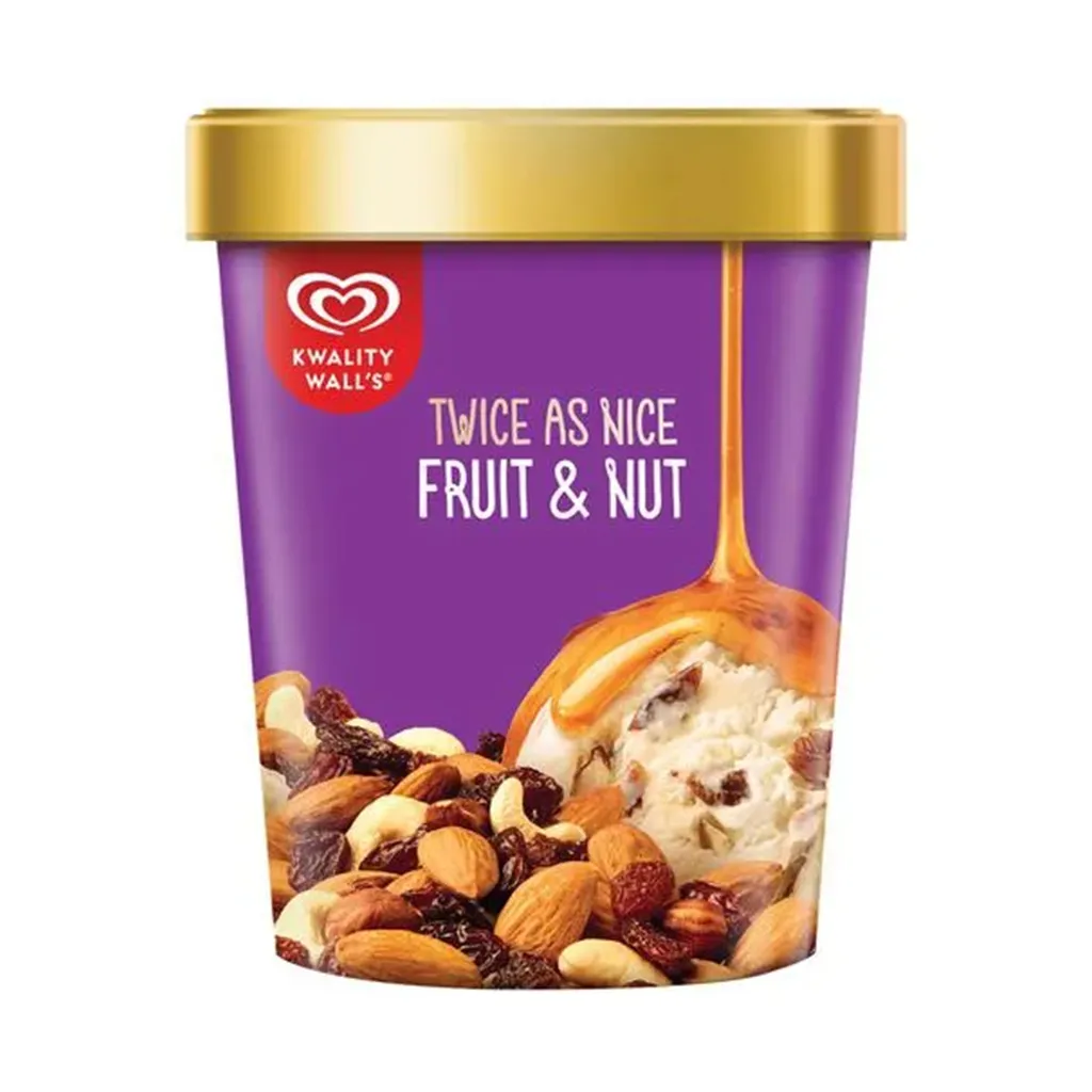 Kwality Walls Fruit & Nut Ice Cream Tub