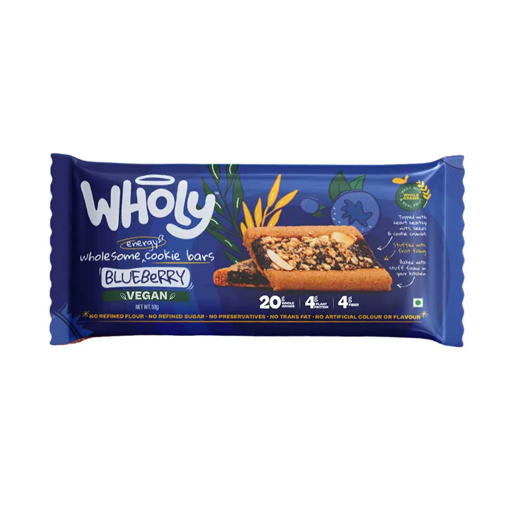 Wholesome Blueberry Energy Cookie Bar