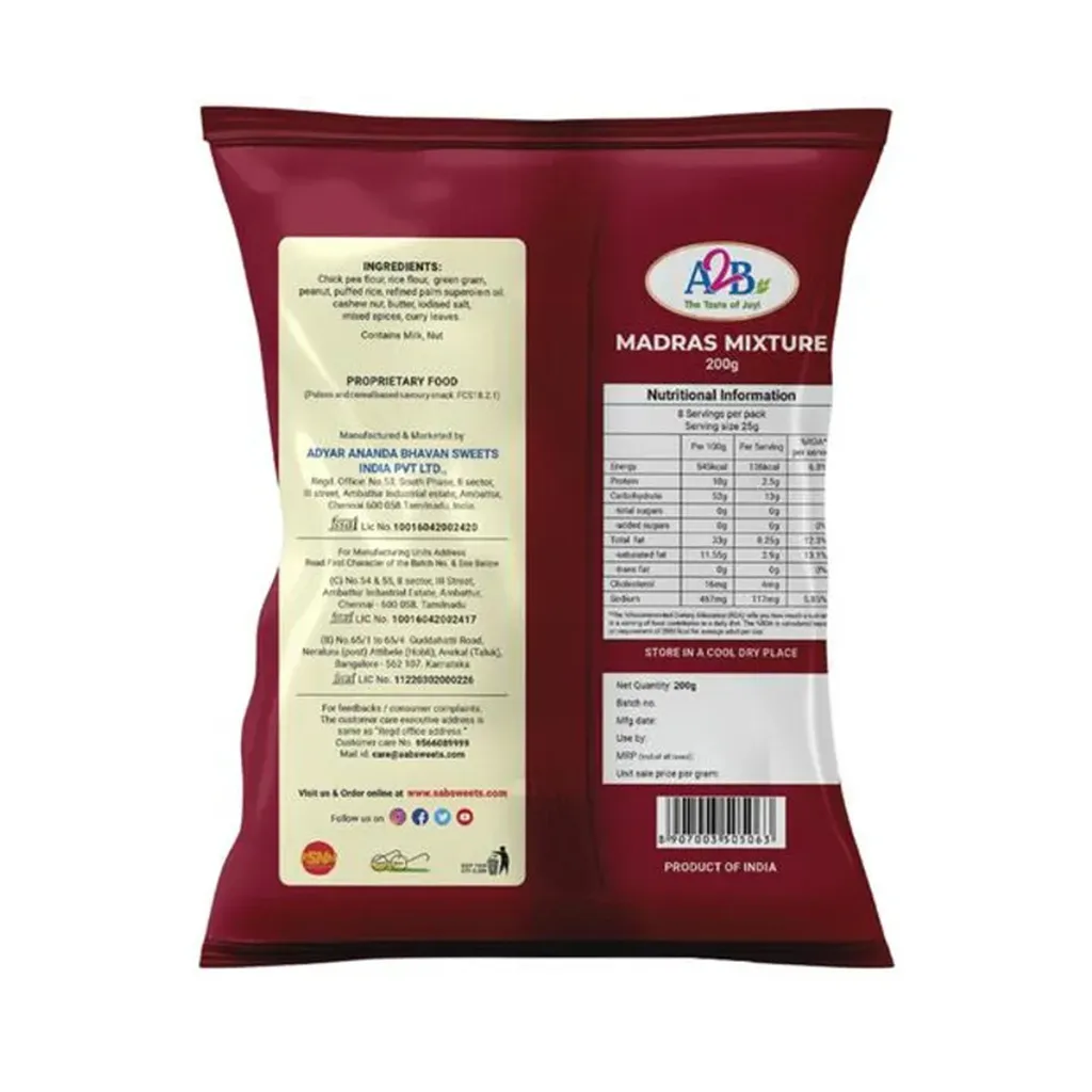 A2B South Indian Madras Mixture 1