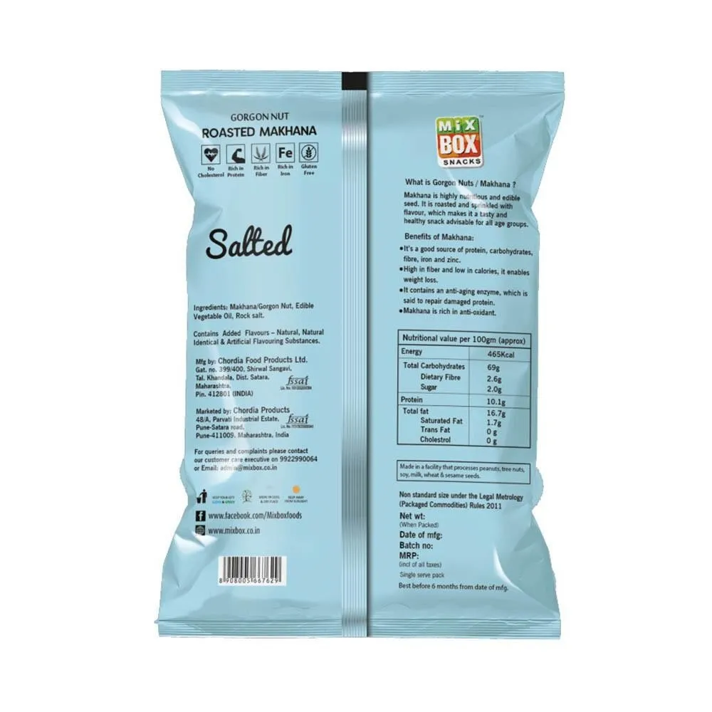 MixBox Gorgon Nut Salted Roasted Makhana 1