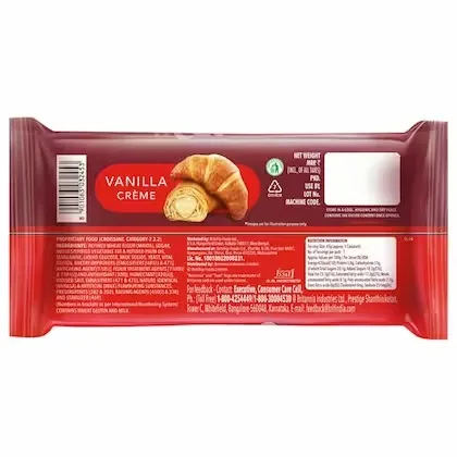 Britannia Treat Croissant Vanilla Creme Filling 1