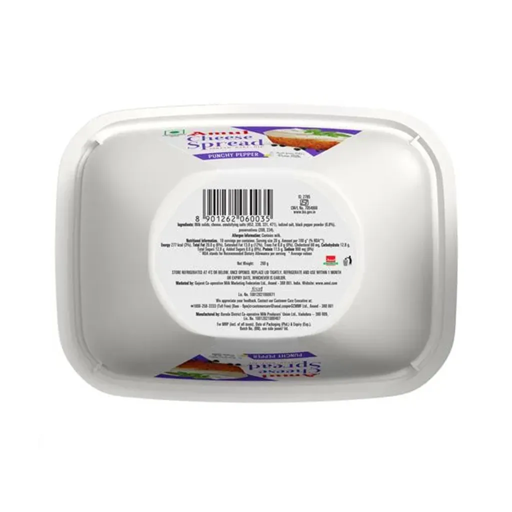 Amul Cheese Spread Punchy Pepper 1