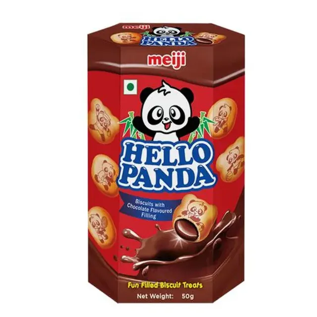 Meiji Hello Panda Cocoa Biscuits With Choco Flavour