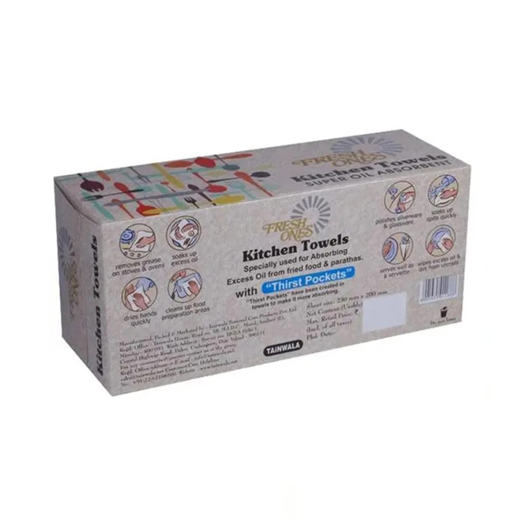 Fresh Ones 2 Ply Kitchen Towels 230x200 mm - 60 sheets 1