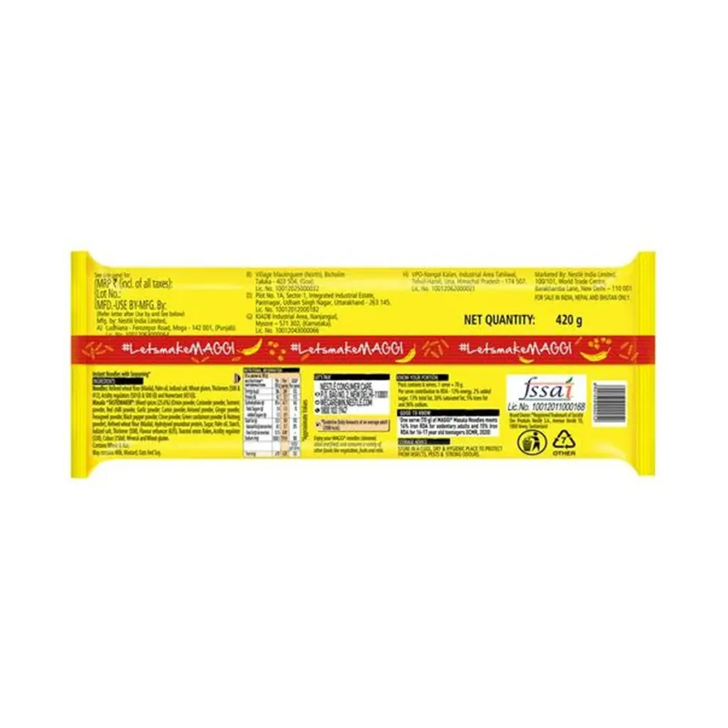 Maggi 2 Minute Masala Noodles 1