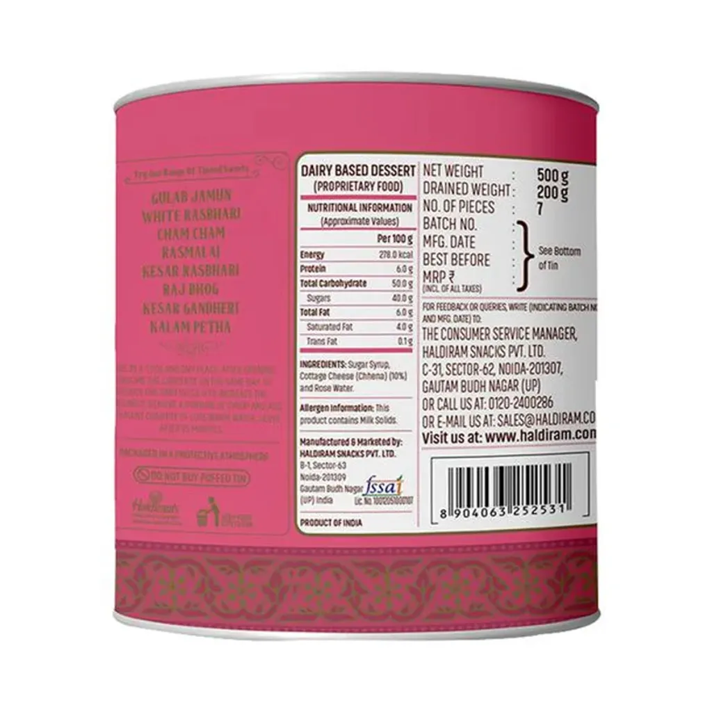 Haldiram's Rasgulla 1