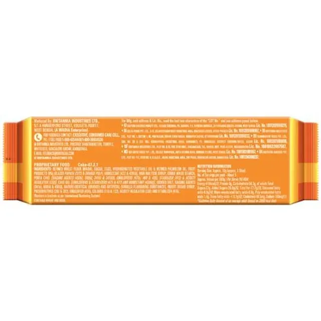 Britannia Gobbles Orange Bites Bar Cake 1