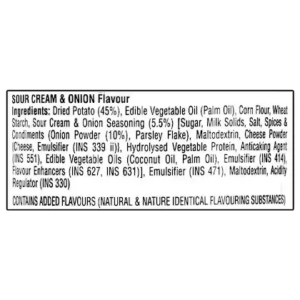 Pringles Sour Cream & Onion Flavoured Potato Chips 4