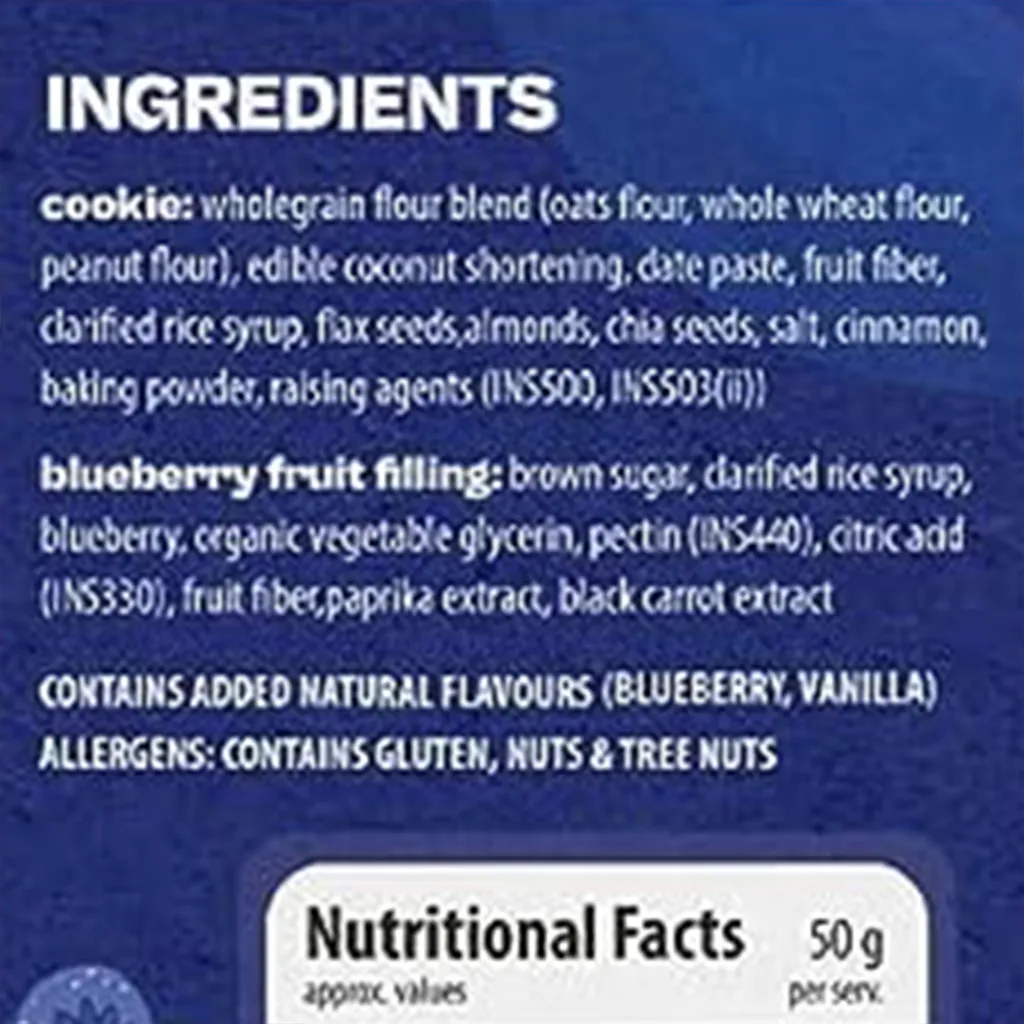 Wholesome Blueberry Energy Cookie Bar 1