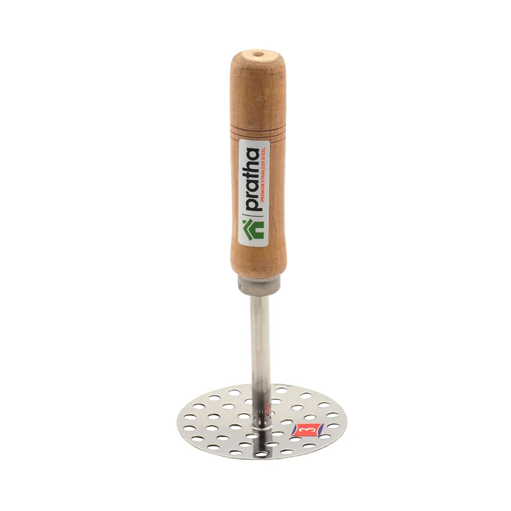 Pratha Wooden Handle Potato Masher No.3