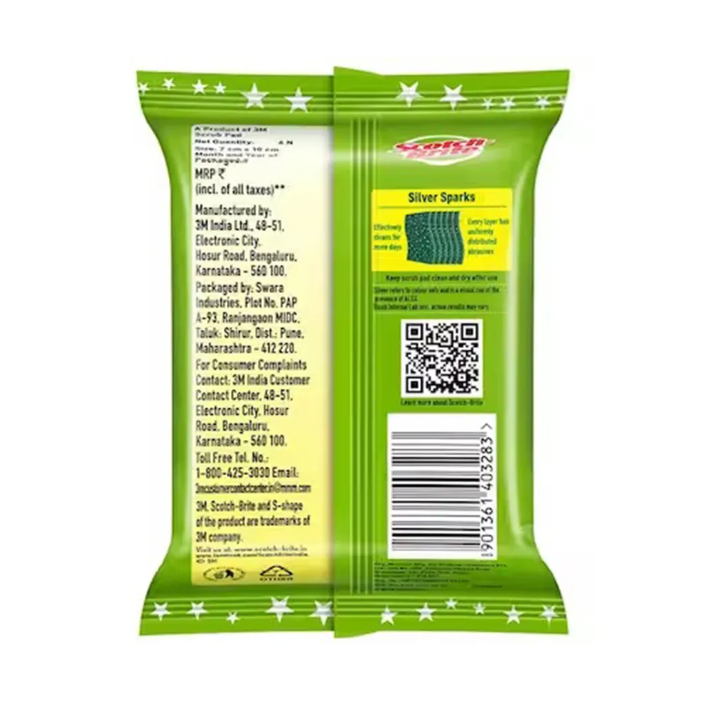 Scotch-Brite Silver Sparks Scrub Pad  1