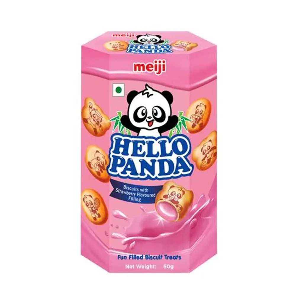 Meiji Hello Panda Biscuits with Strawberry Flavour