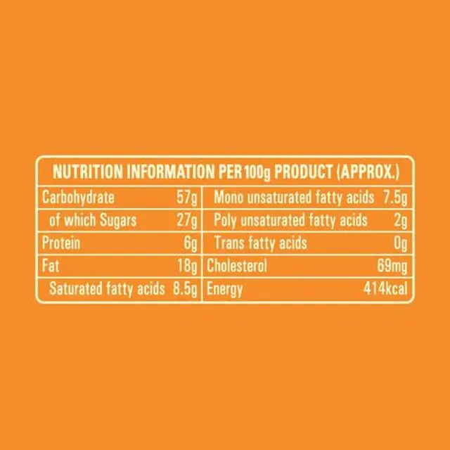 Britannia Gobbles Orange Bites Bar Cake 3