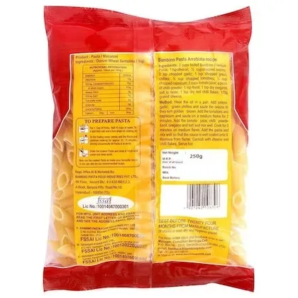 Bambino Premium Penne Pasta 1
