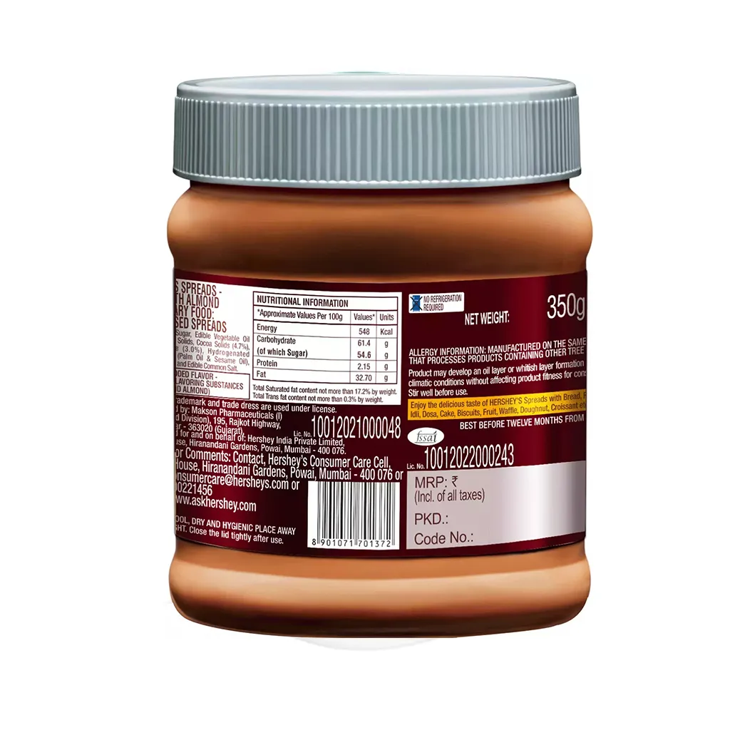 Hershey's Cocoa With Almond Spread 1