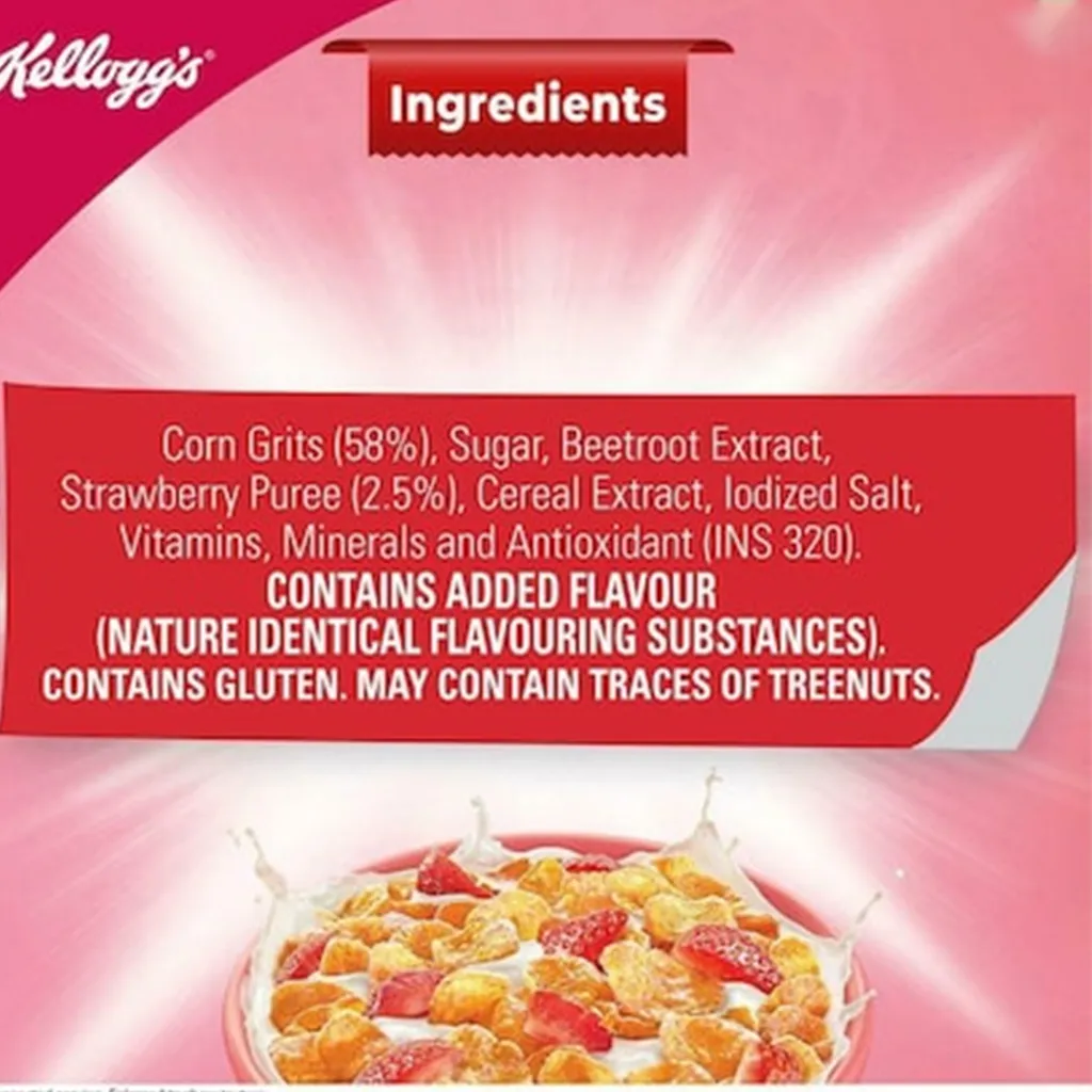 Kellogg's Corn Flakes with Real Strawberry Puree 2