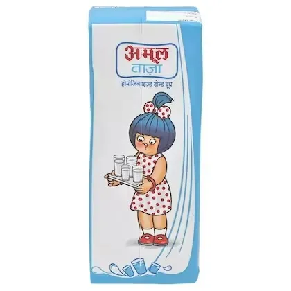 Amul Taaza Homogenised Toned Milk Tetra Pack 1