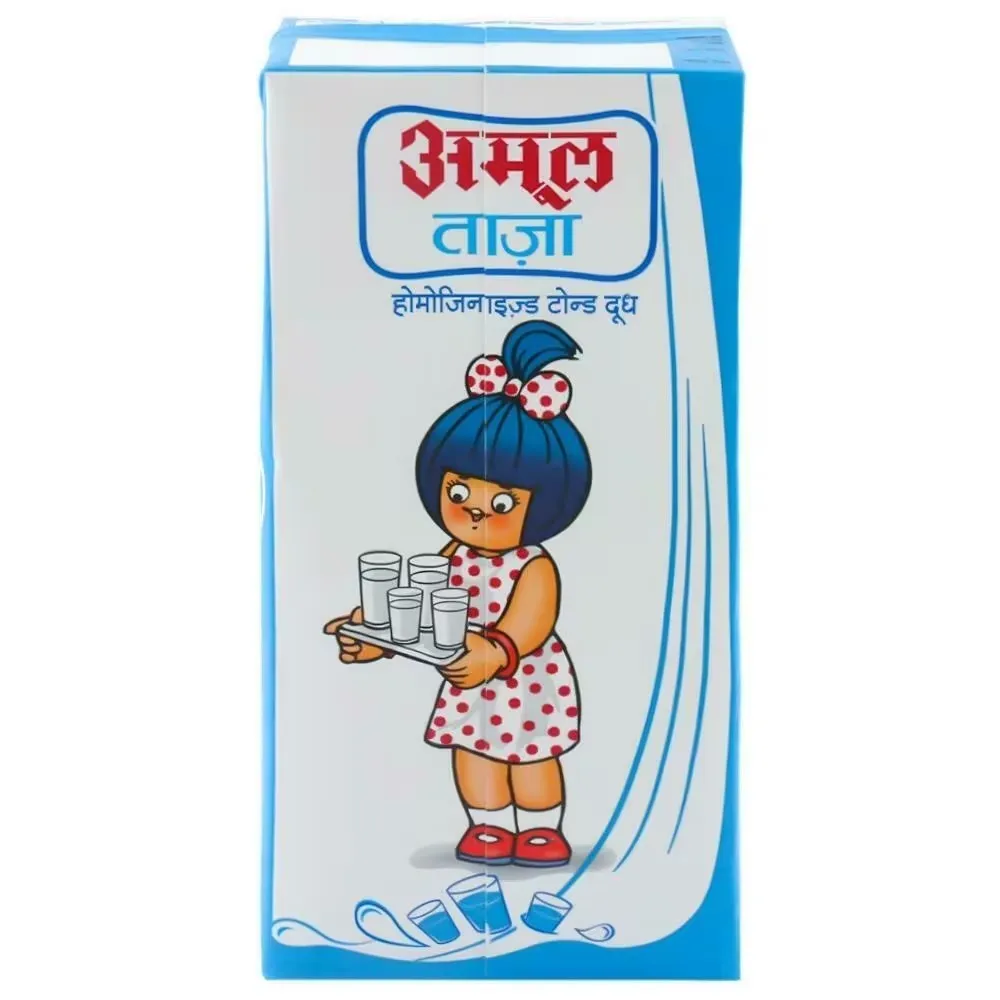 Amul Taaza Homogenised Toned Milk Tetra Pack 1