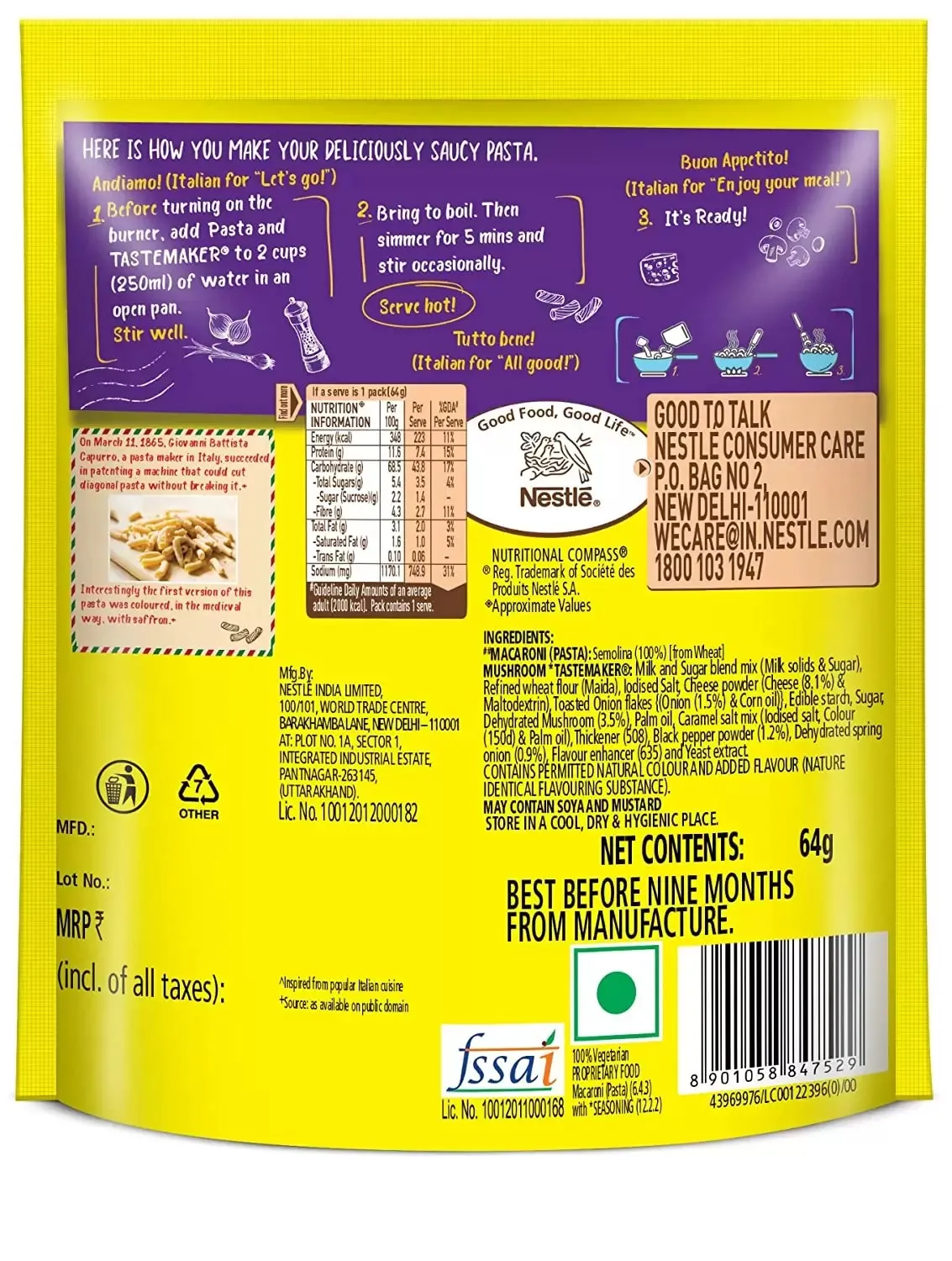 Maggi Mushroom Penne Pazzta 1