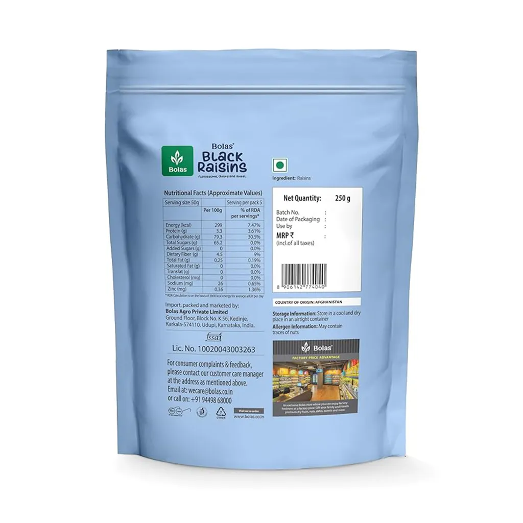 Bolas Black Raisins 1