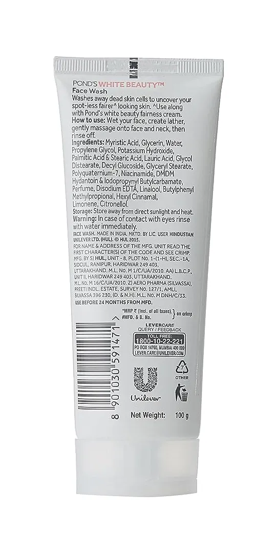 Pond's White Beauty Spot Less Fairness Face Wash 1