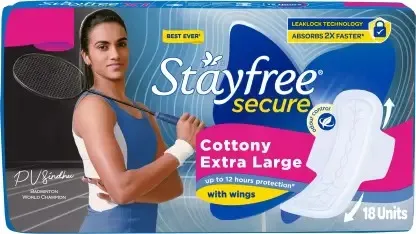 Stayfree Secure Cottony - XL Sanitary Pads